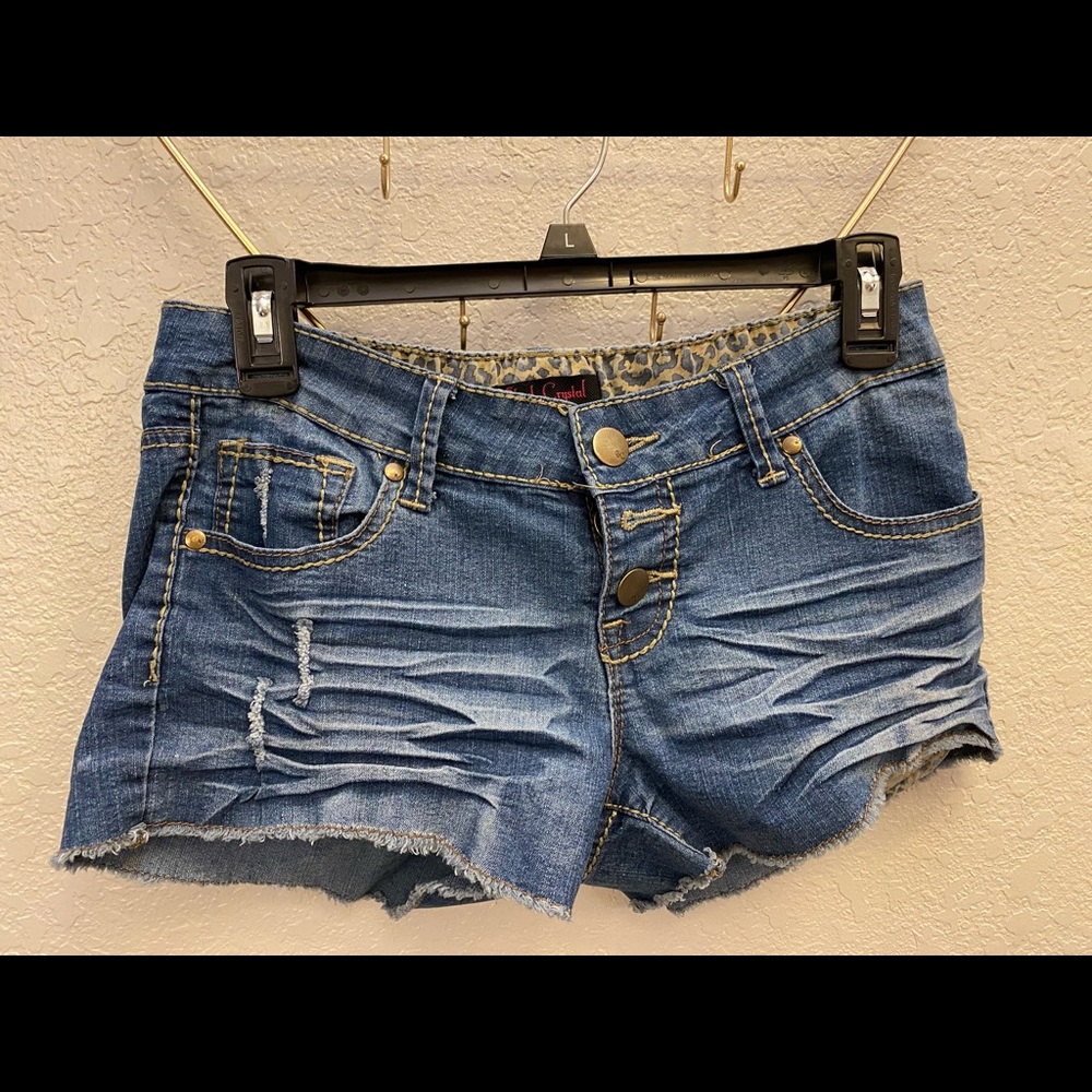 Jean Shorts from black crystal size 7